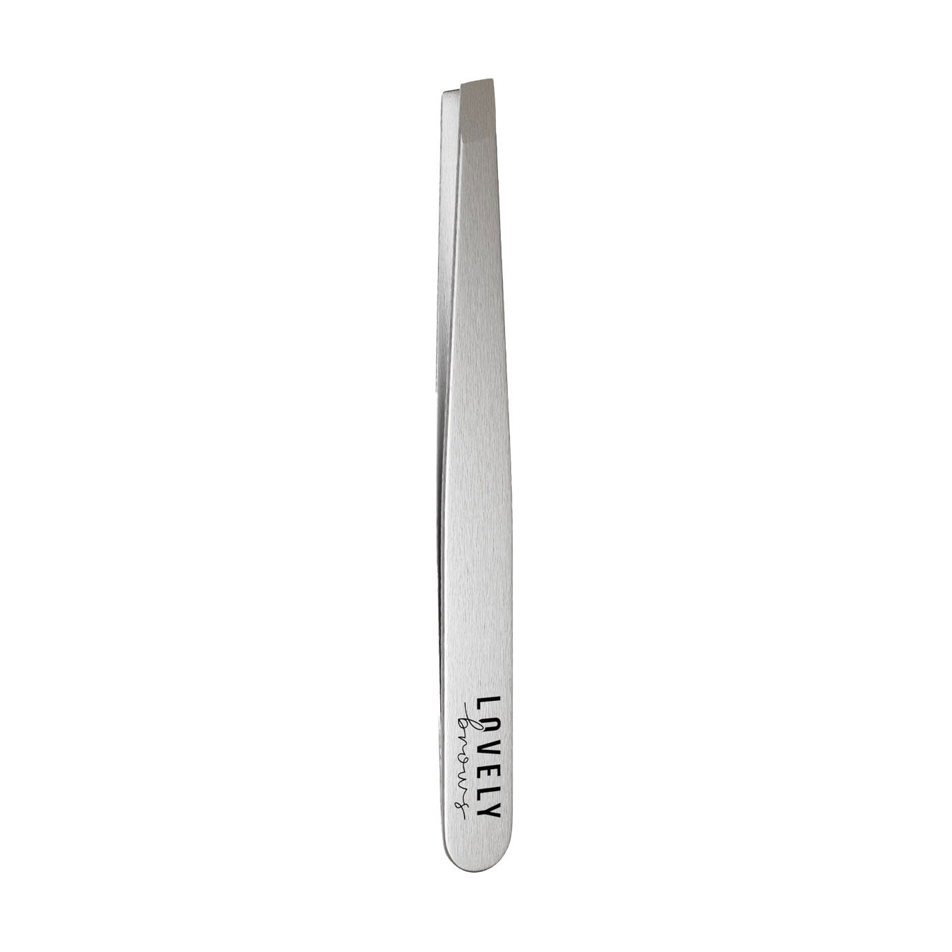 Пінцет для брів Lovely Brows класичний, срібний (LB-pk)